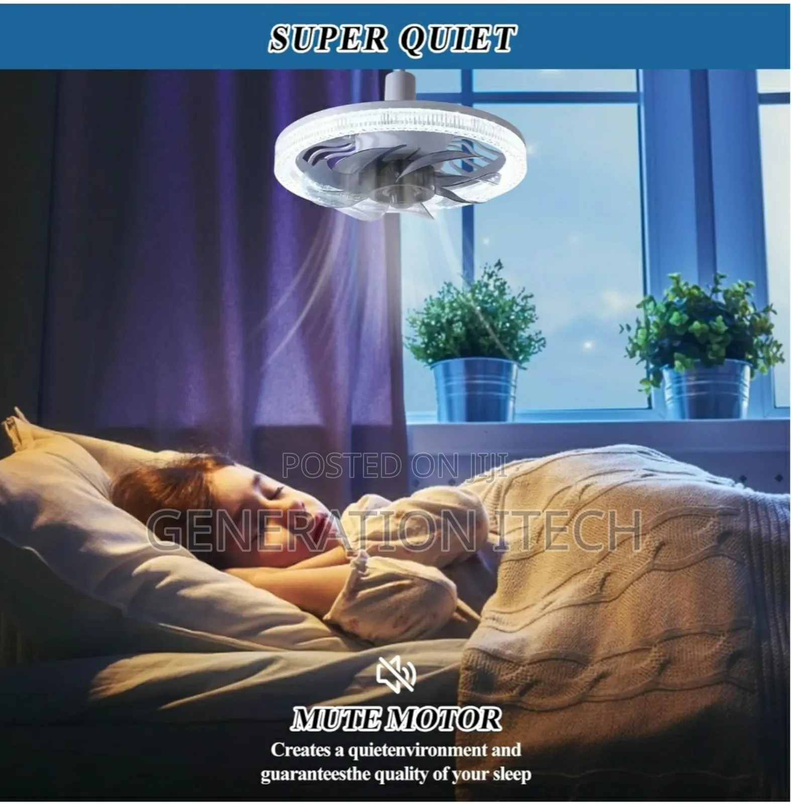 Ceiling Fans With Lights, 12inch Circle
With Remote Control