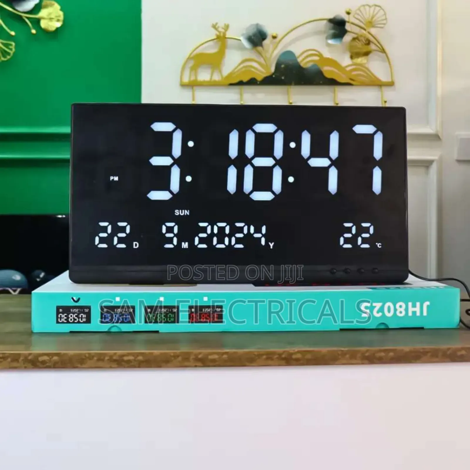 Jh8025 Led Electronic Digital Wall Clock