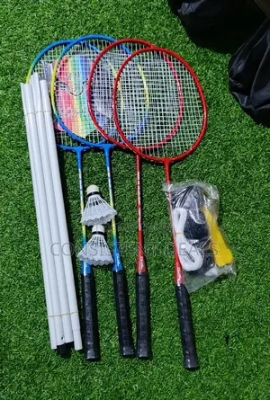 4 Player Badminton Racket Set