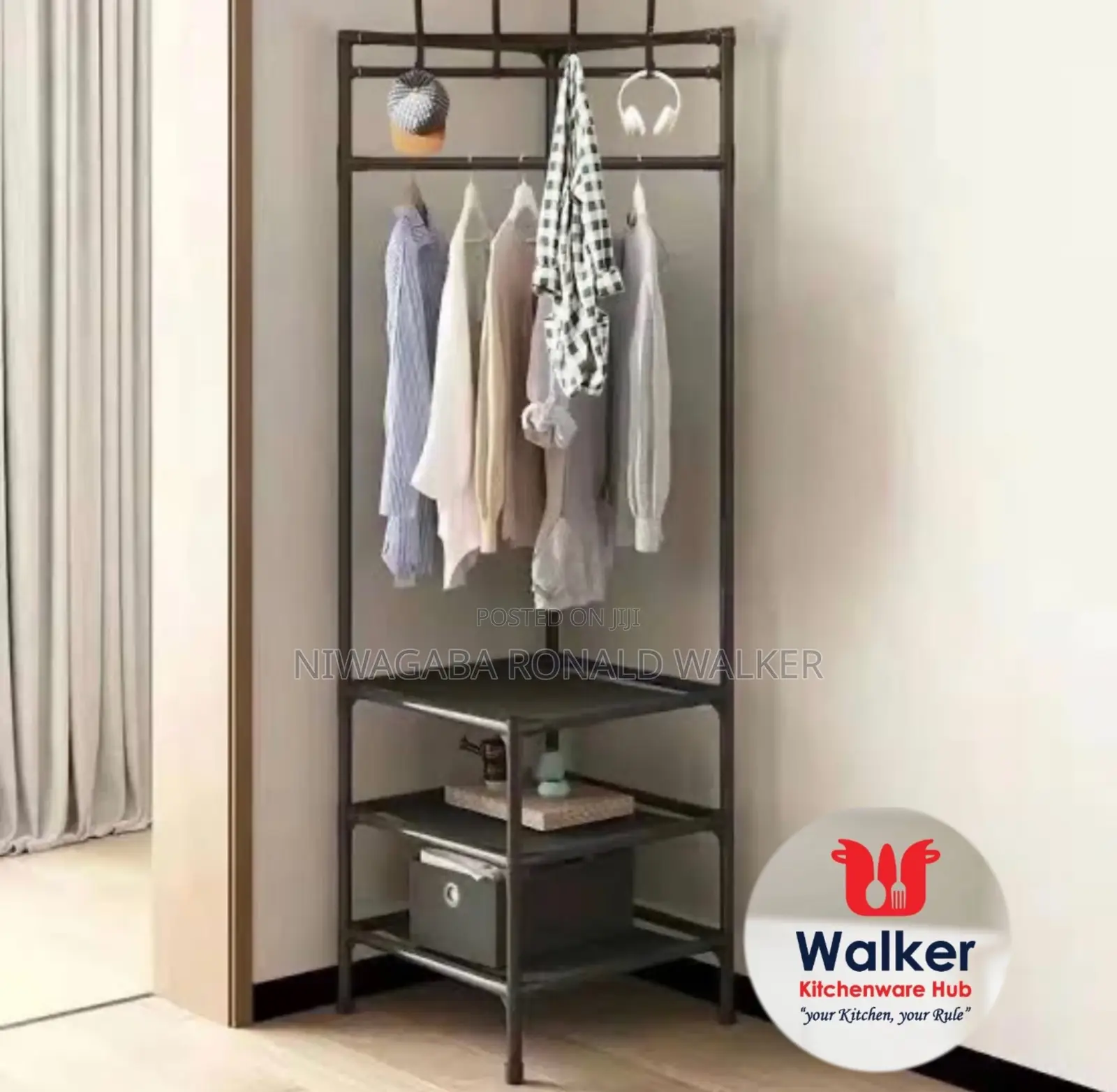 Corner Coat Shoe Rack