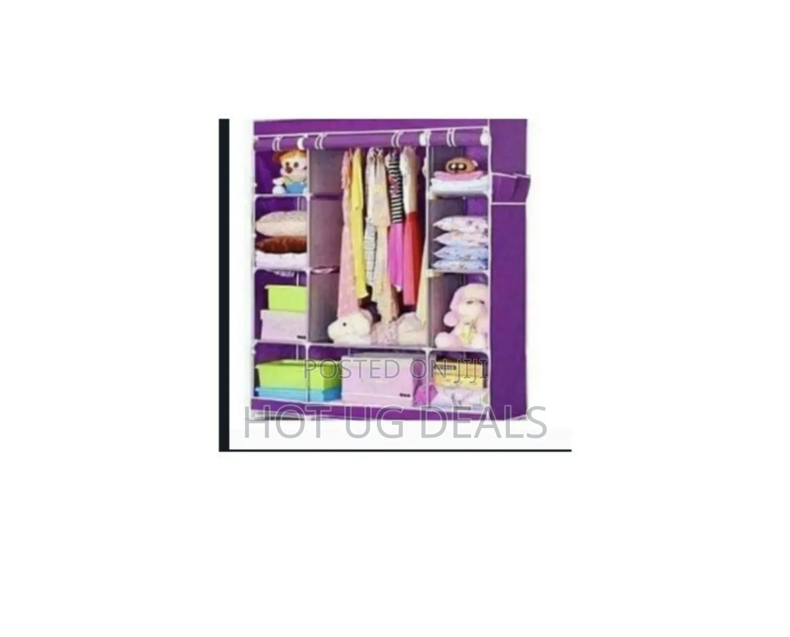 Wooden Frame Wardrobe. Colour May Vary