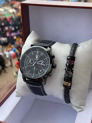 Playboy Men's Classy Analog Wrist Time Piece With a Bracelet
