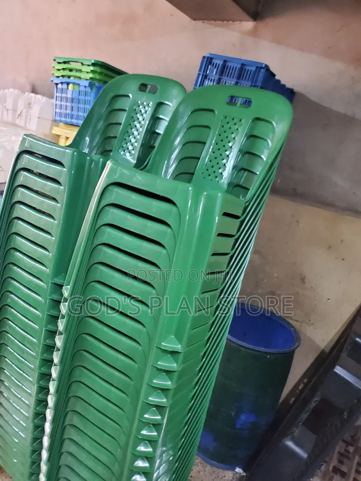Armless Imported Plastic Chairs