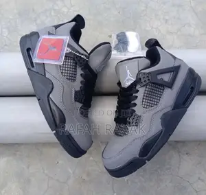 Original Grey Nike Air Jordan 4 Retro Sneakers