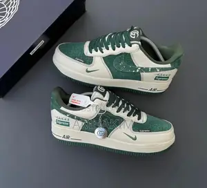 Classic Nike Air Force 1 White,Green X Gucci In Stock