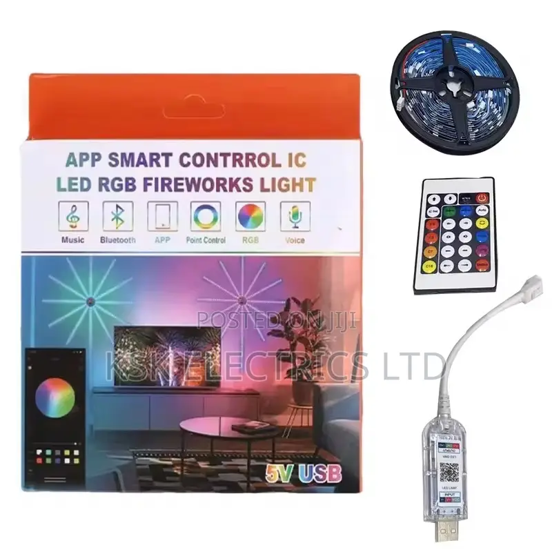 Firework Lights Indoor App Remote Control RGB Color