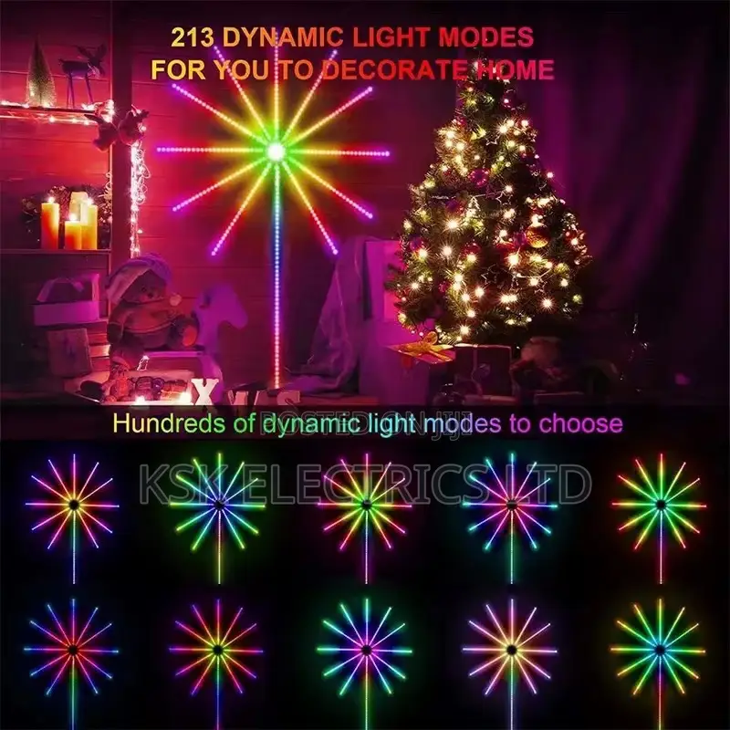 Firework Lights Indoor App Remote Control RGB Color