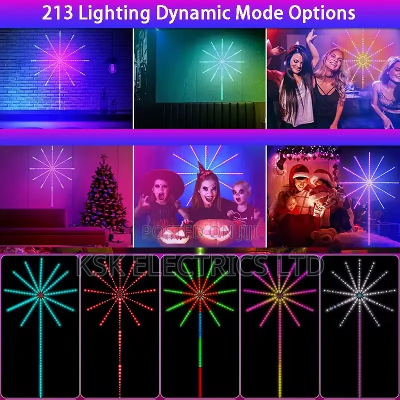 Firework Lights Indoor App Remote Control RGB Color
