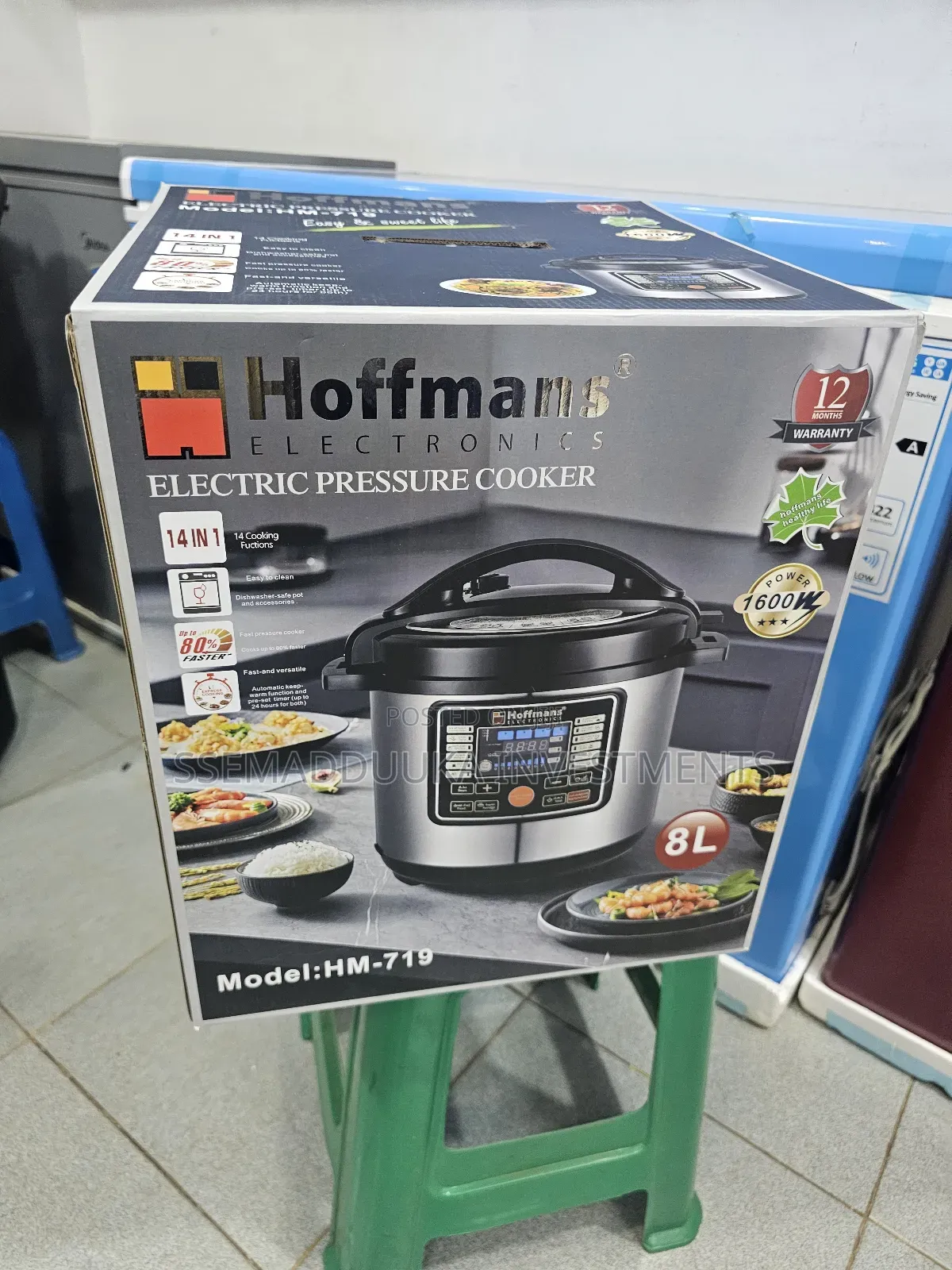 Hoffmans 8 Litres Multifunction Electric Pressure Cooker