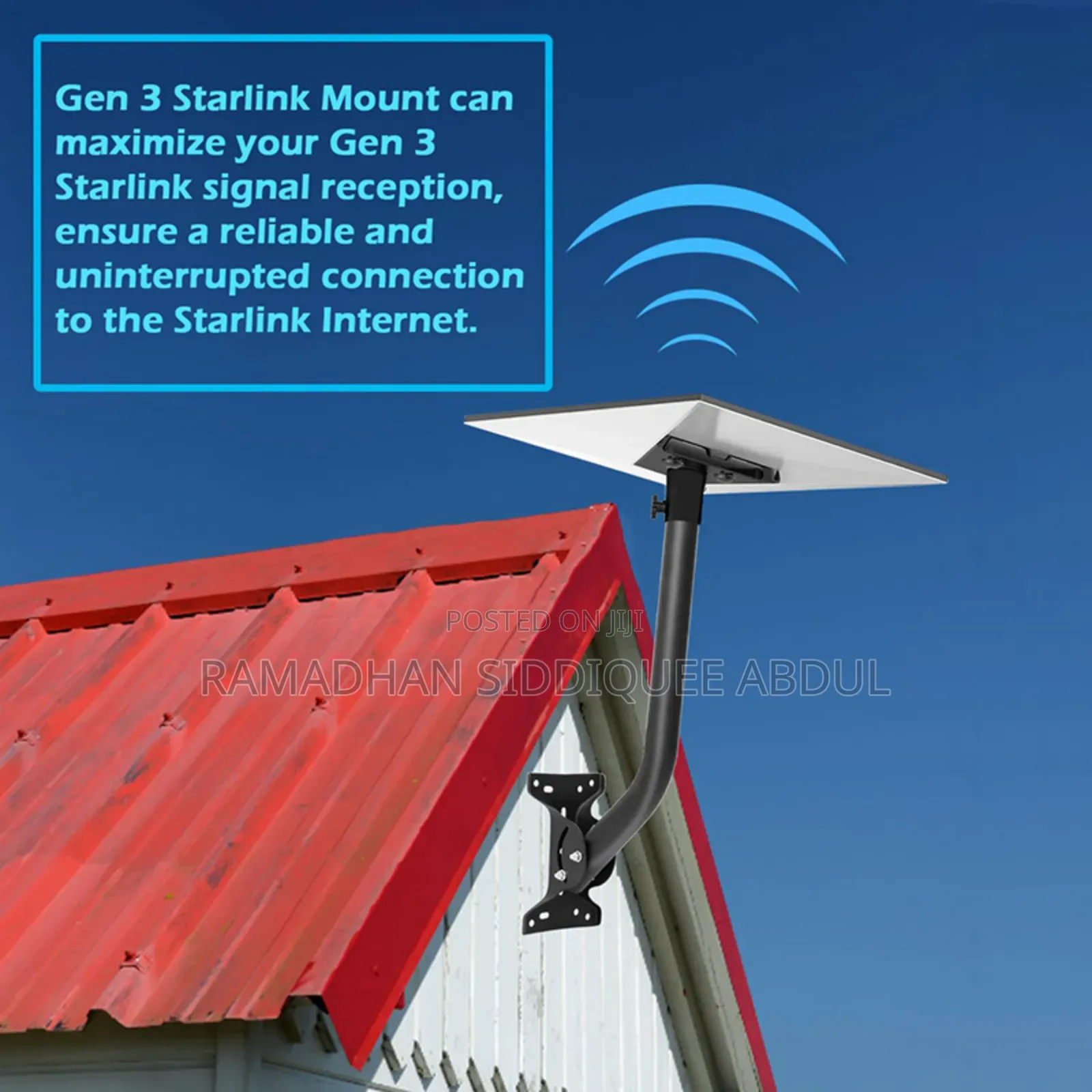 Starlink Gen 3/ 4 Wall Mount ​Adjustable Standard Dish RSCF