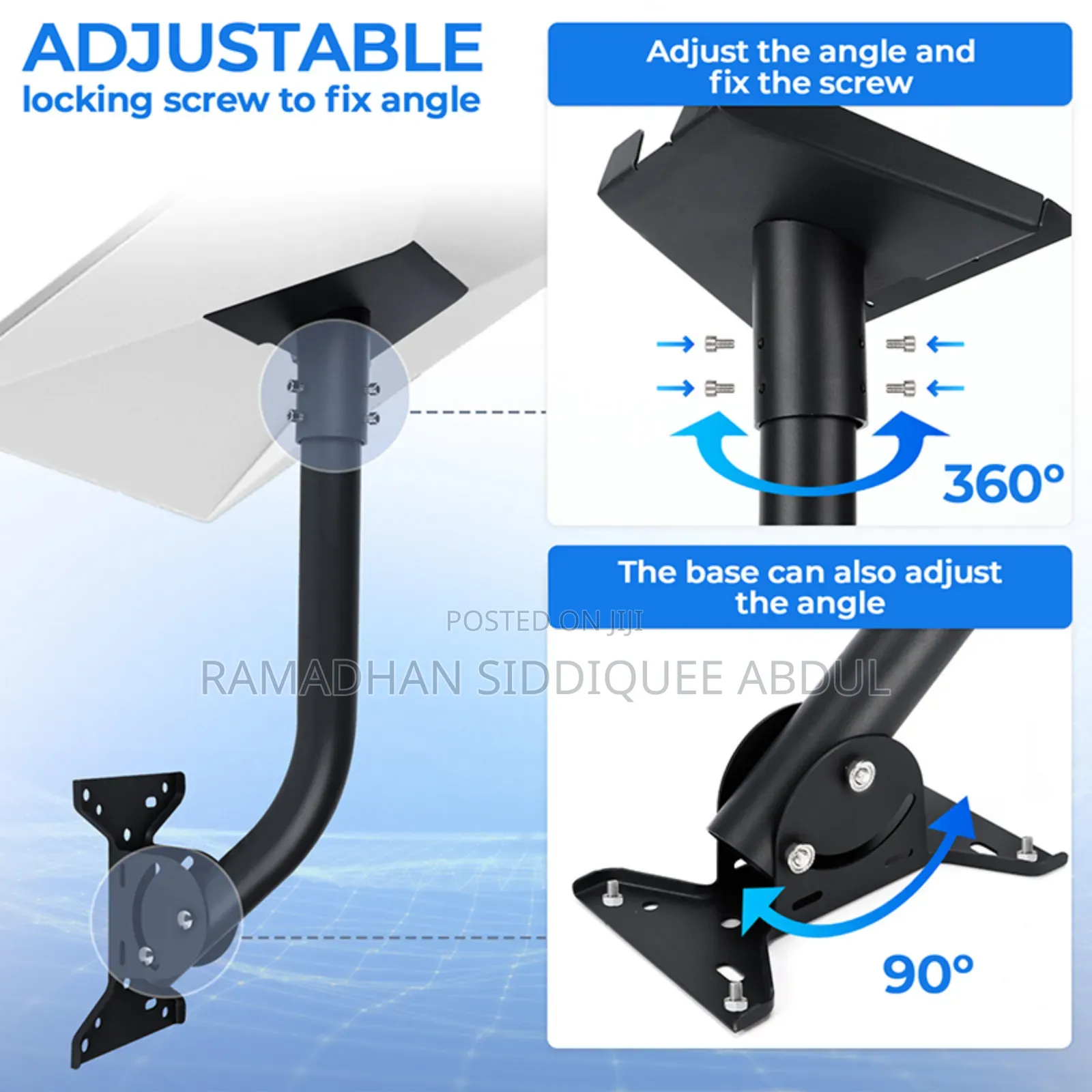 Starlink Gen 3/ 4 Wall Mount ​Adjustable Standard Dish RSCF