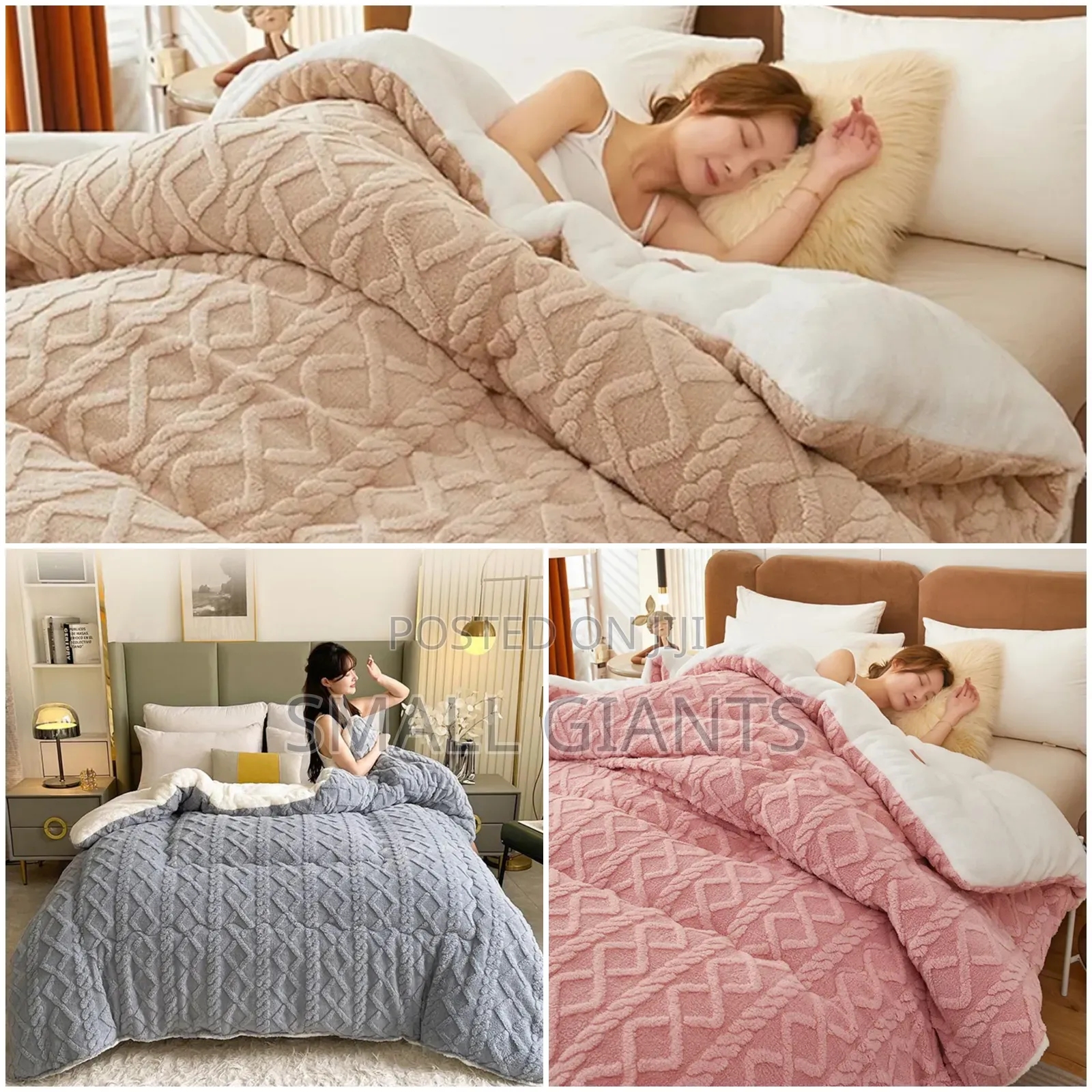 4pcs Fleece Duvet Set