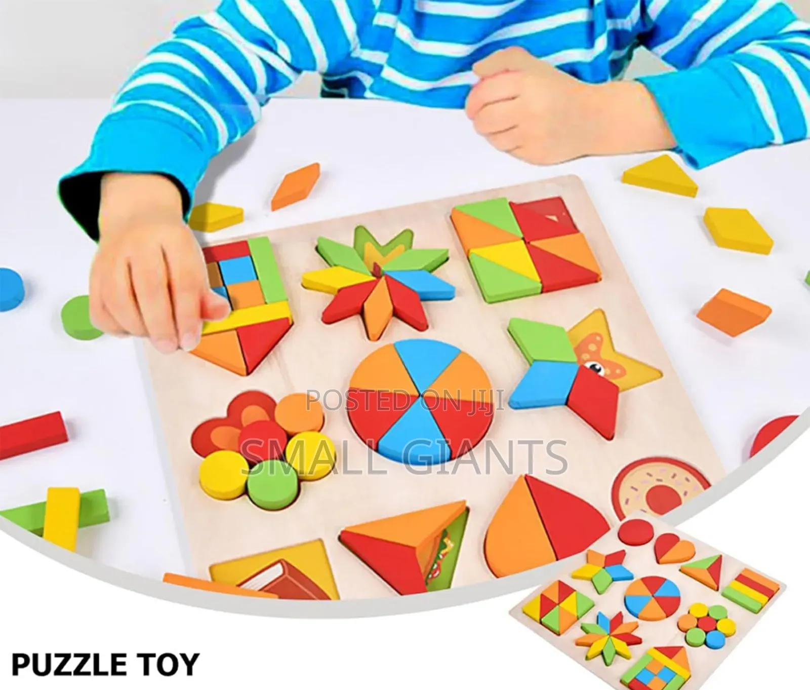 10 In1 Kids Educational Colourful Square Tangram Game Puzzle