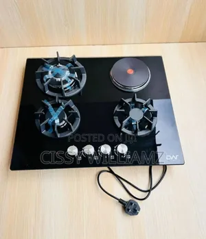 Digiwave Gas Burner Cooker+Electric Hotplate - Glass Gas Hob