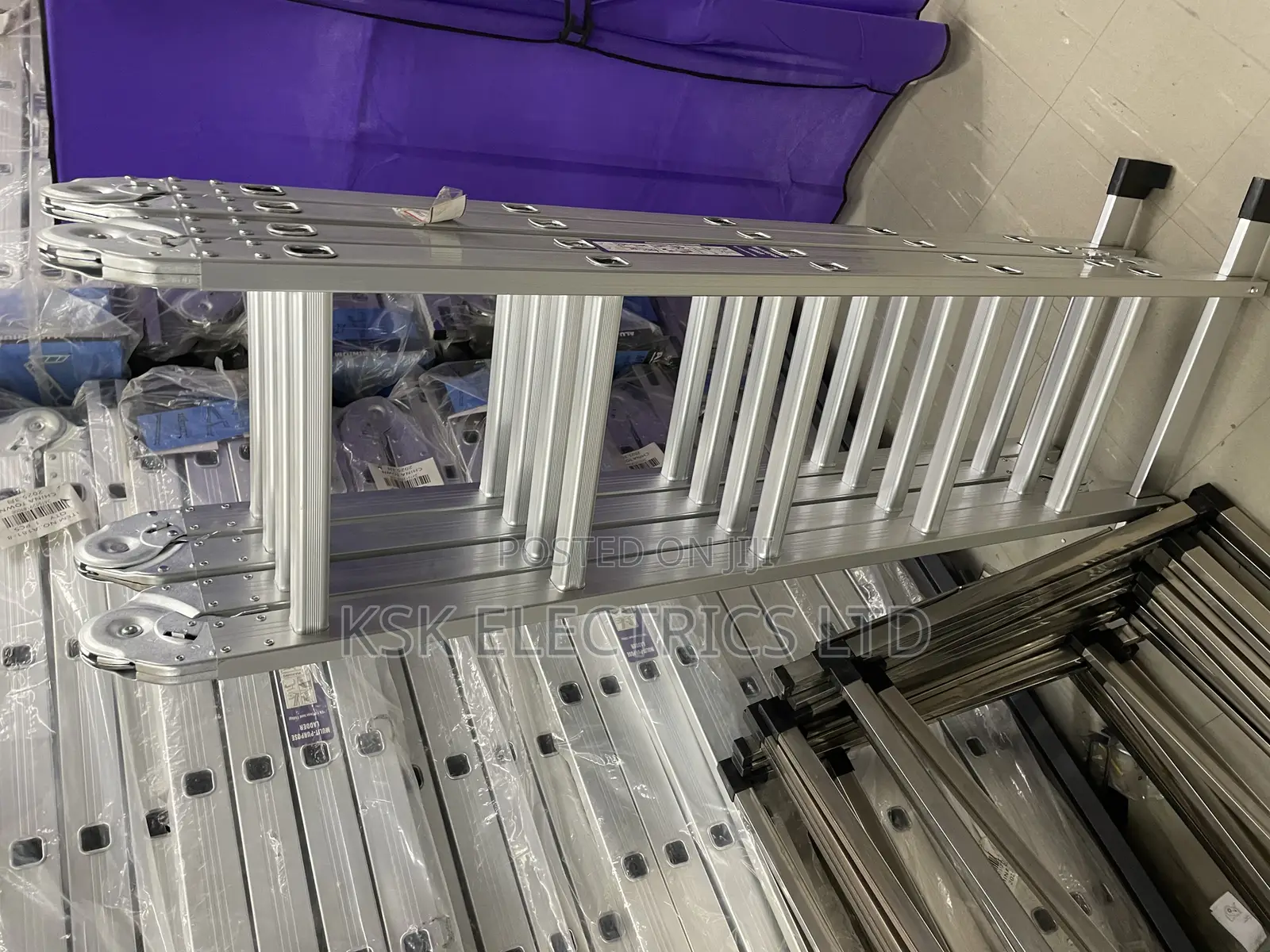 Multi-Purpose 3-Step Aluminium Folding Ladder Home Use