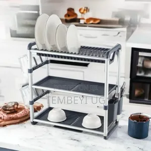Aluminium Dish Drying Rack Multifunctional Dish Rack,