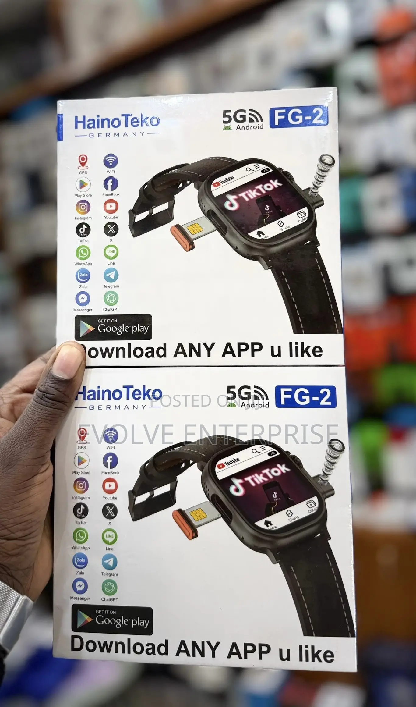 Hainoteko Fg-2 5g Android Smart Watch With 5g Sim Support