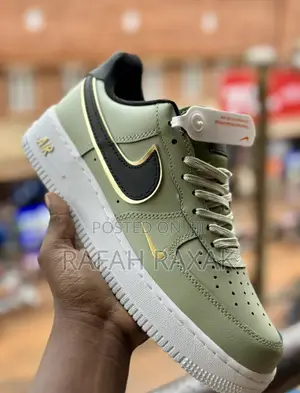 Nike Air Force 1 Low “Double Swoosh” Green Sneakers