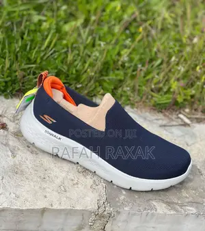 Original Blue/White Skechers Go Walk Flex Walking Sneakers