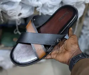 Men’S Classic Hermes Cross Leather Sandals