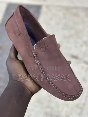 Original Men’S Maroon Calvin Klein Moccasins