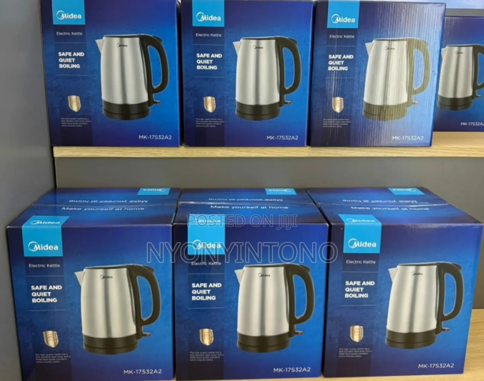 Midea Stainless Steel Electric Automatic Cordless Kettle