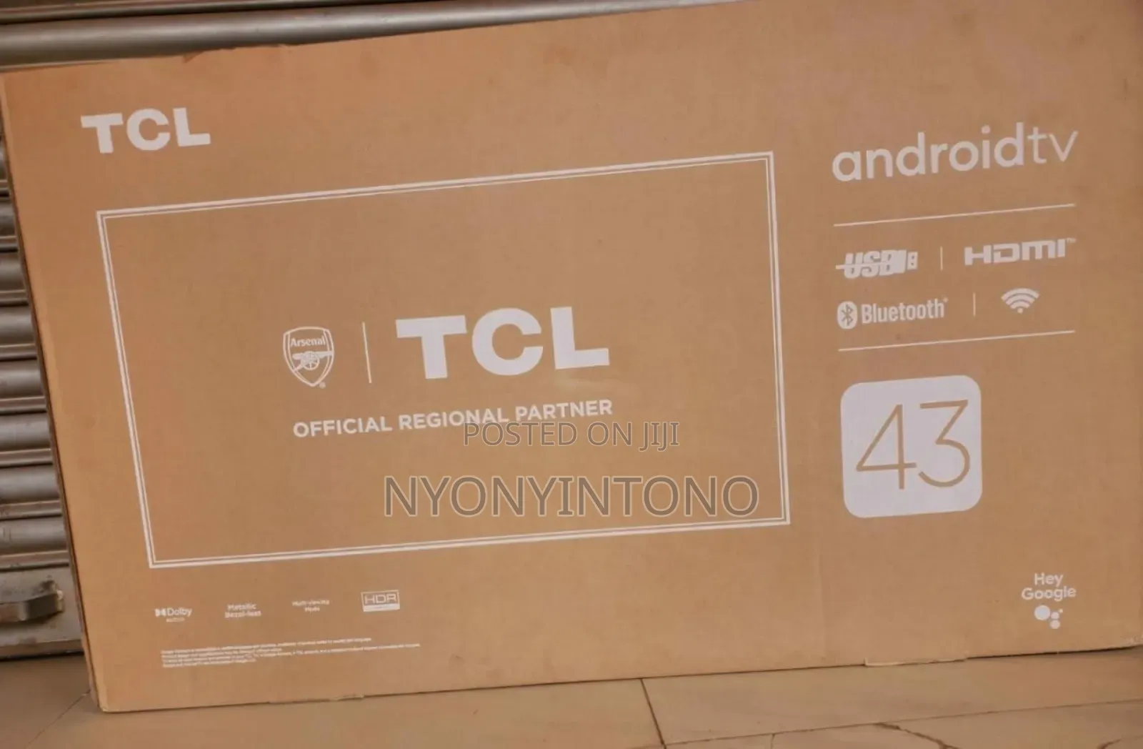 TCL 43" Smart Android Tv Bluetooth ,Google Tv