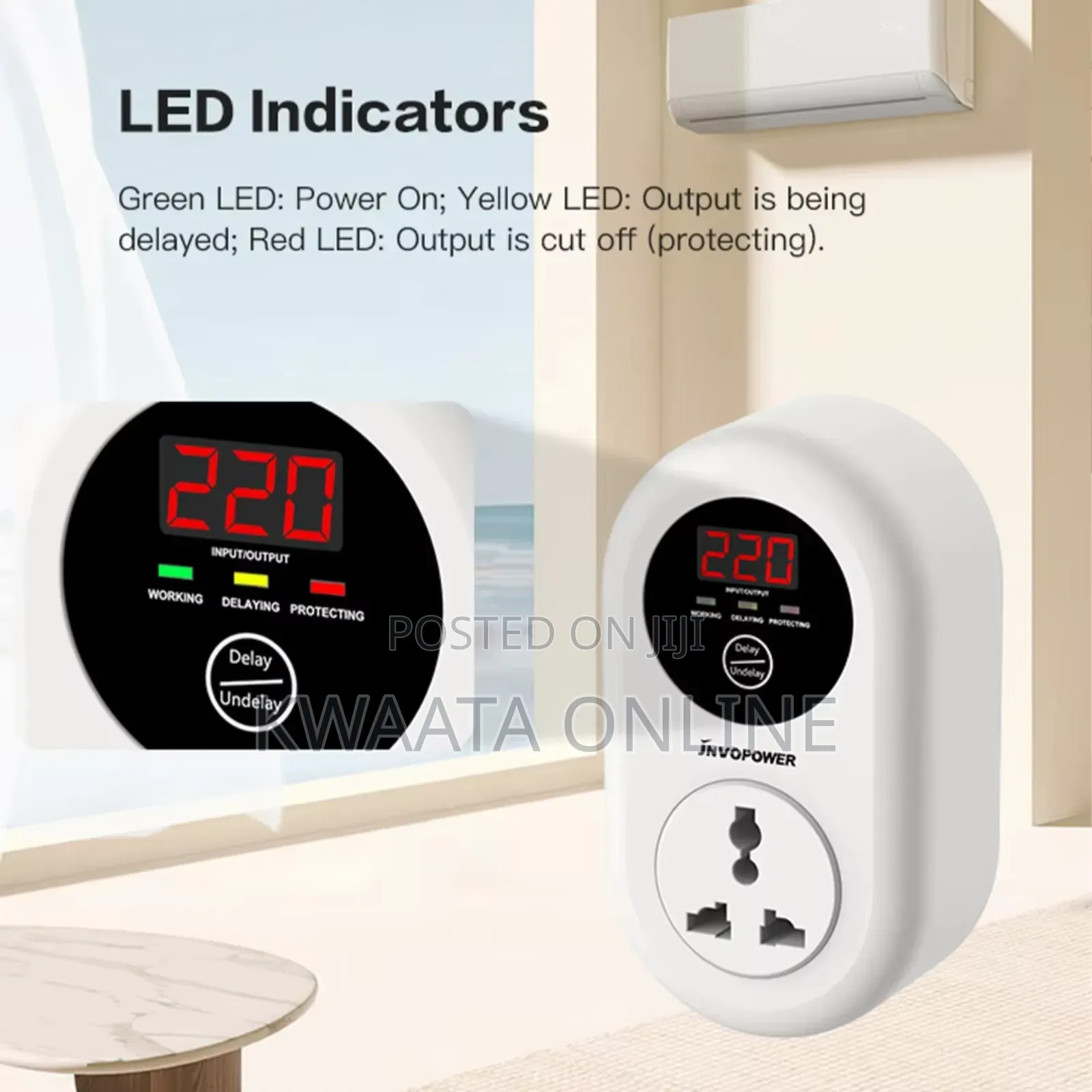 Saachi 15 Amps Voltage Guard Single Protector | Nl-Vp 3371