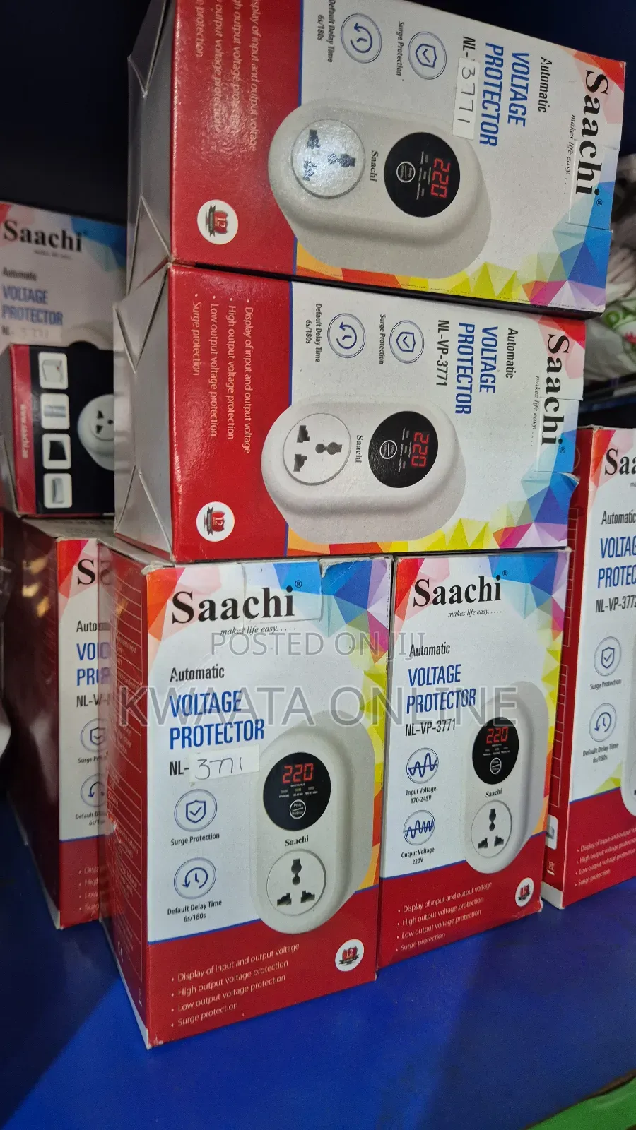 Saachi 15 Amps Voltage Guard Single Protector | Nl-Vp 3371