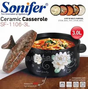 Sonifer Ceramic Casserole, Model Sf-1106-3l