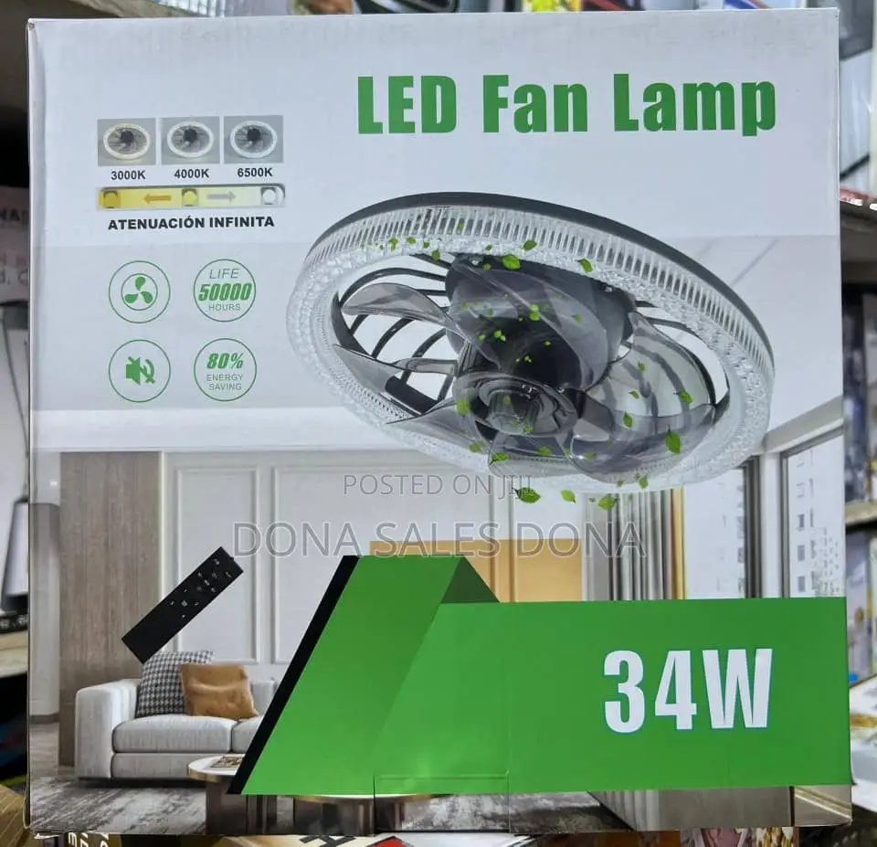 Led Fan Lamp 34w