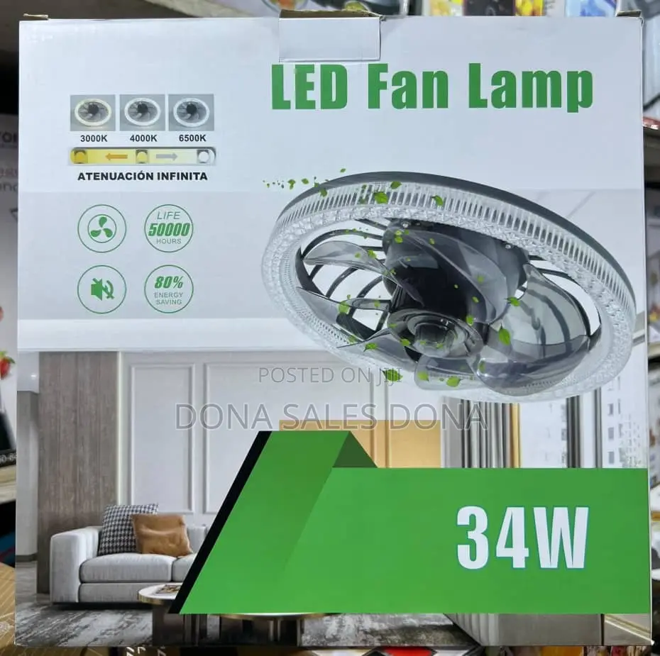 Led Fan Lamp 34w