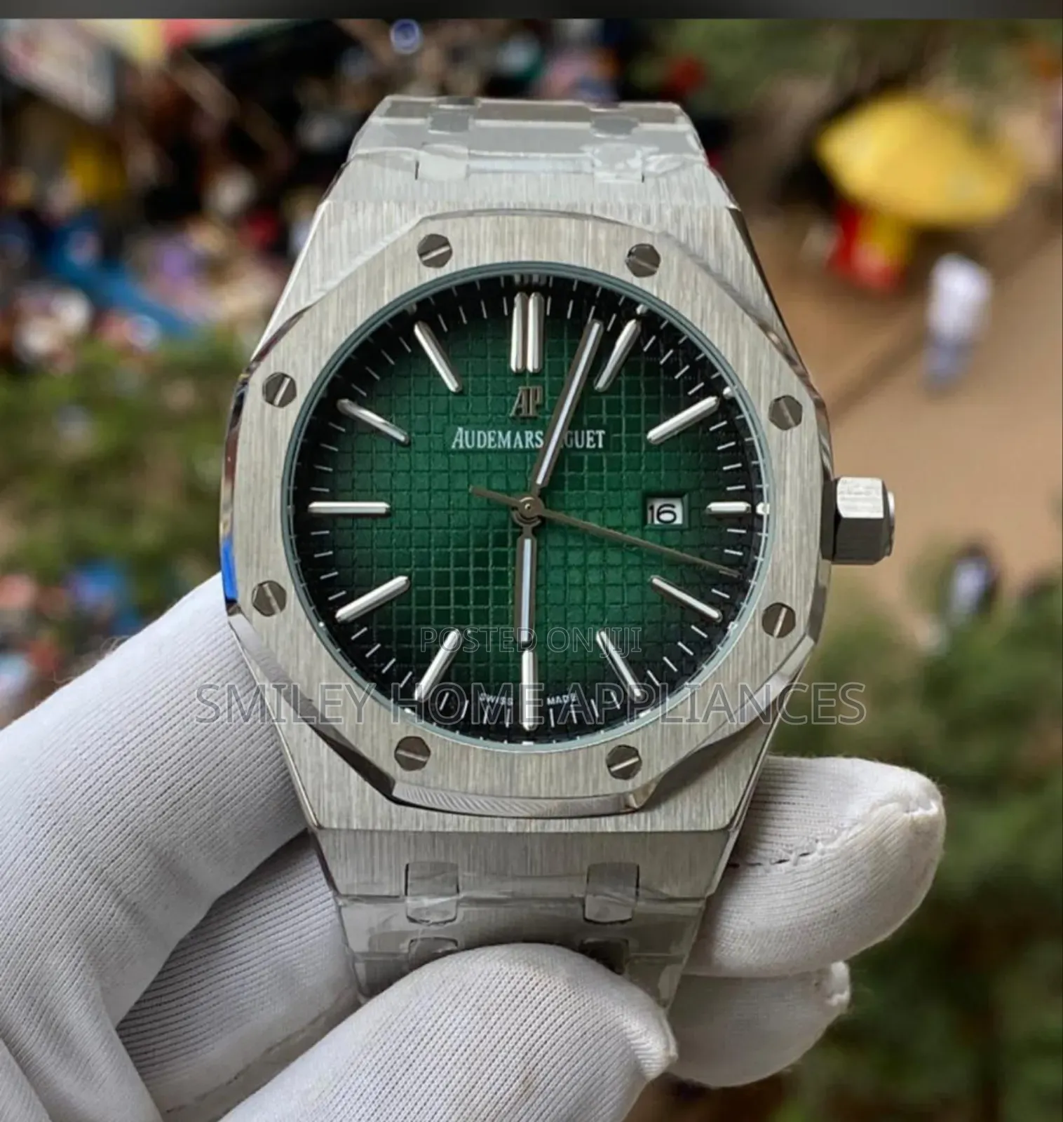 Men's Silver Audemars Piguet Automatic Wrist Time Piece