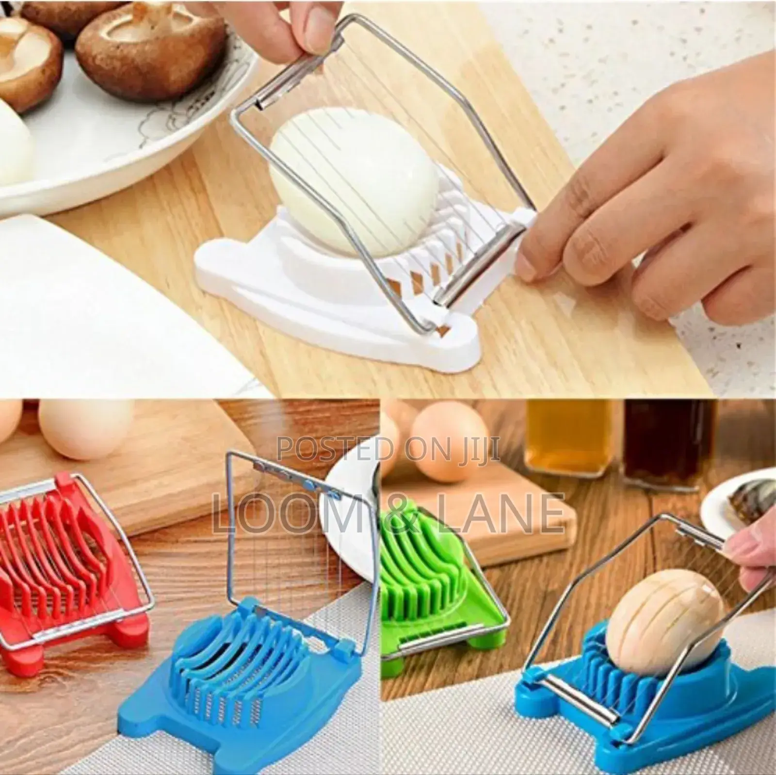 Multipurpose Stainless Steel Wire Hard Boiled Egg Cutter