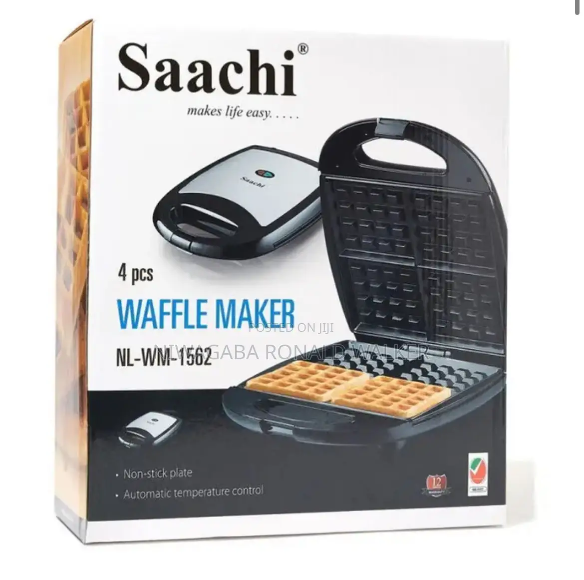 Saachi 4 in 1 Waffle Maker - Black