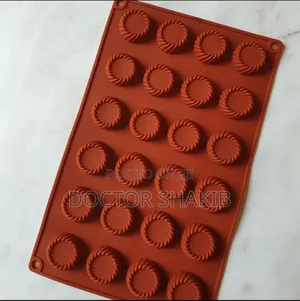 New Silicone Round Swirl Tray Chocolate Fondant Mould
