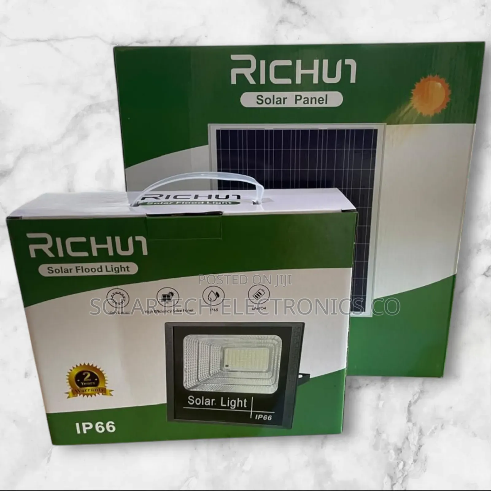 200w Original Richur Led Solar Flood Lights/ Inbuilt Battery