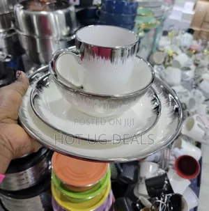 24pcs Of Dinner Set, 6 Cups, 6 Saucers,  6 Bowls, 6 Plates