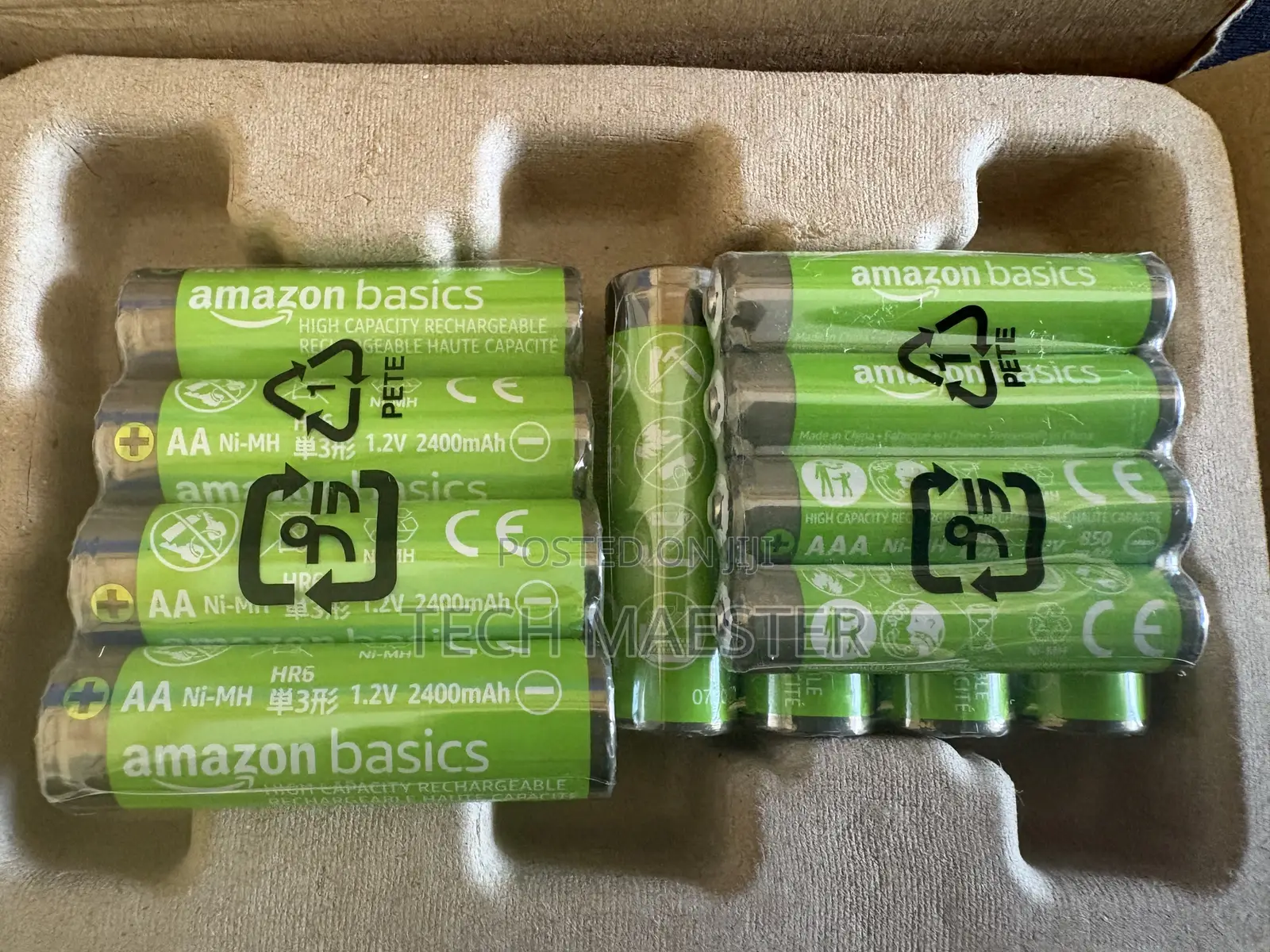 Amazon Basics Rechargeable Batteries (Pair) Aa Aaa
