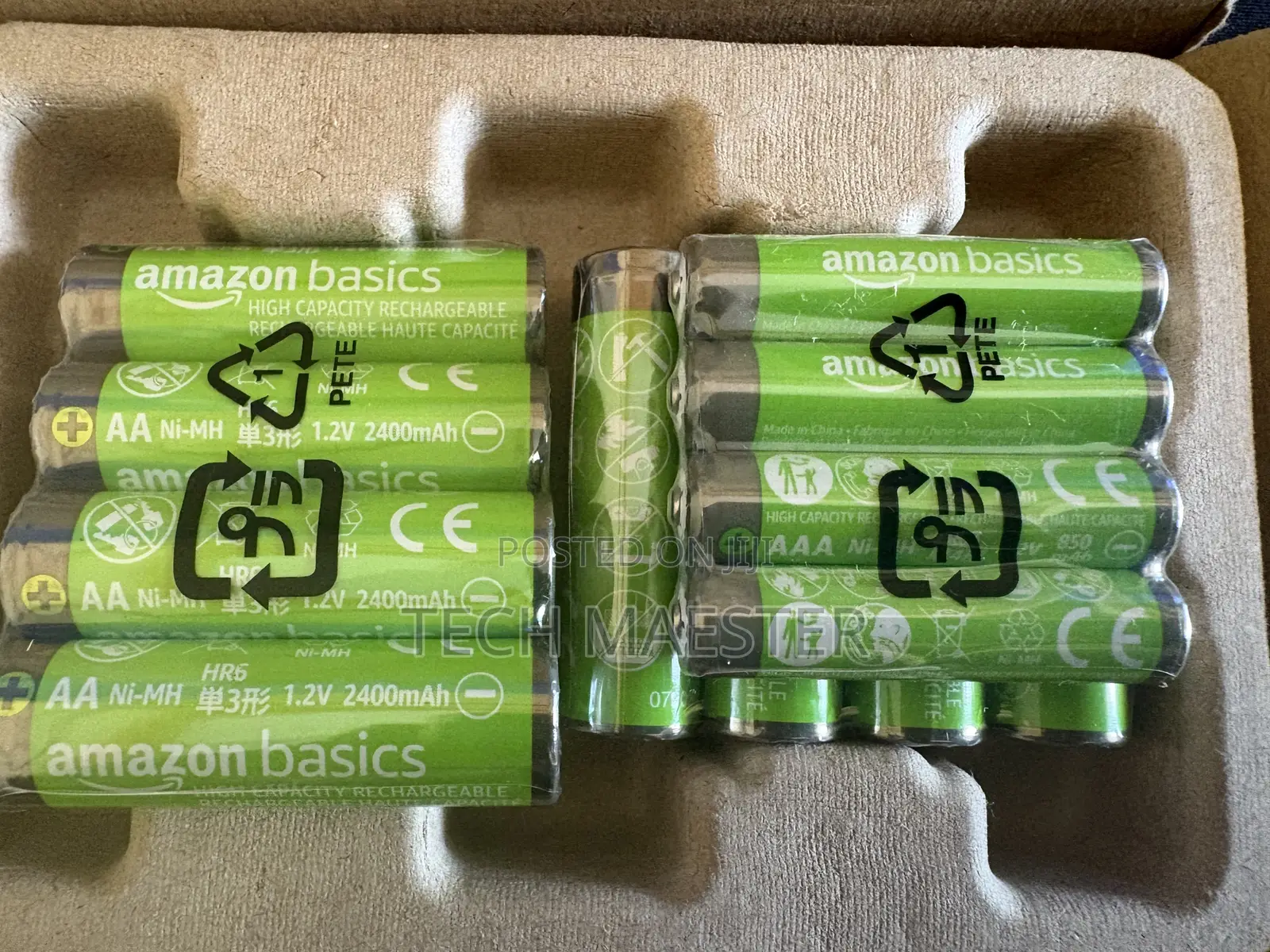 Amazon Basics Rechargeable Batteries (Pair) Aa Aaa