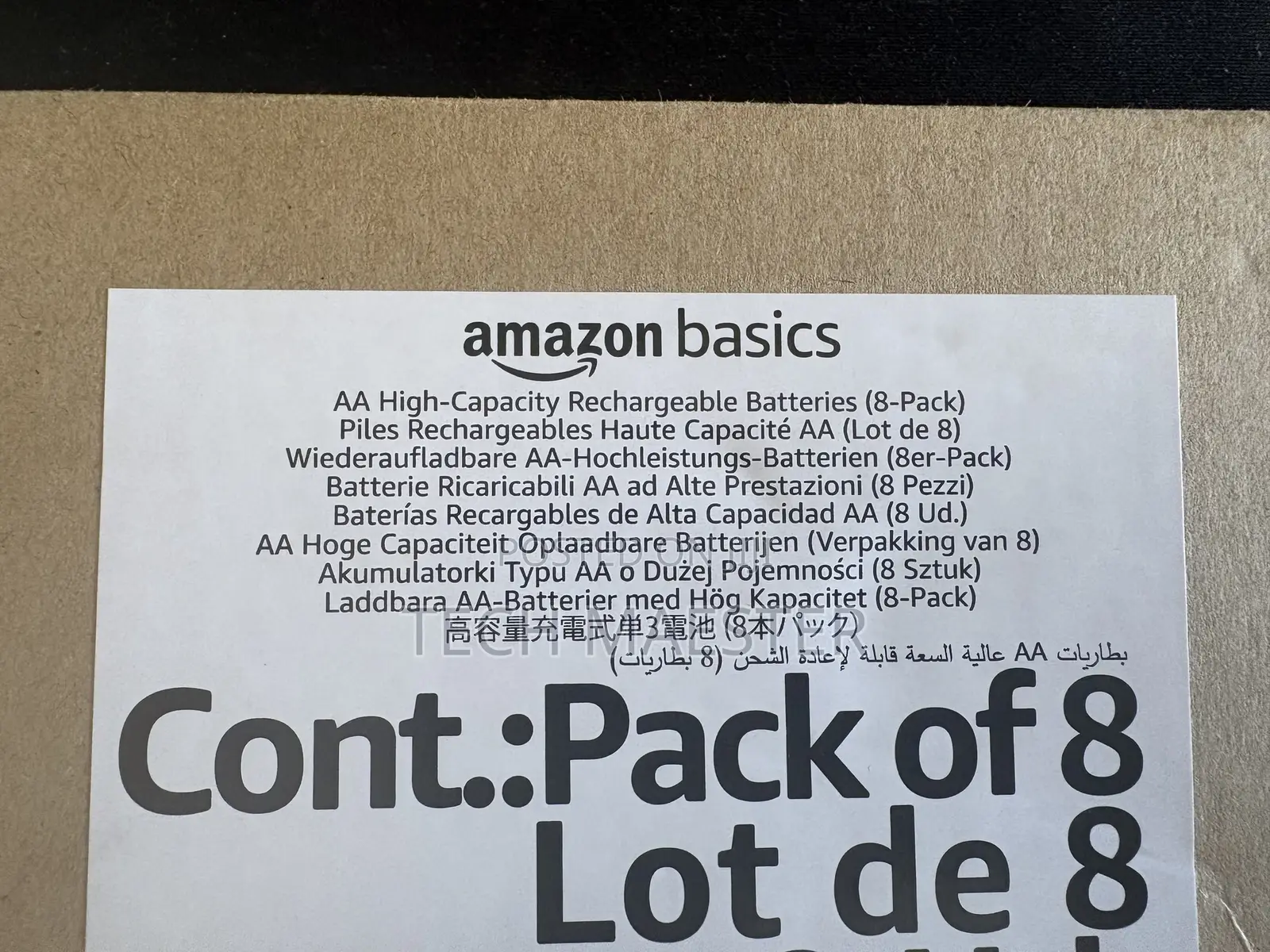 Amazon Basics Rechargeable Batteries (Pair) Aa Aaa