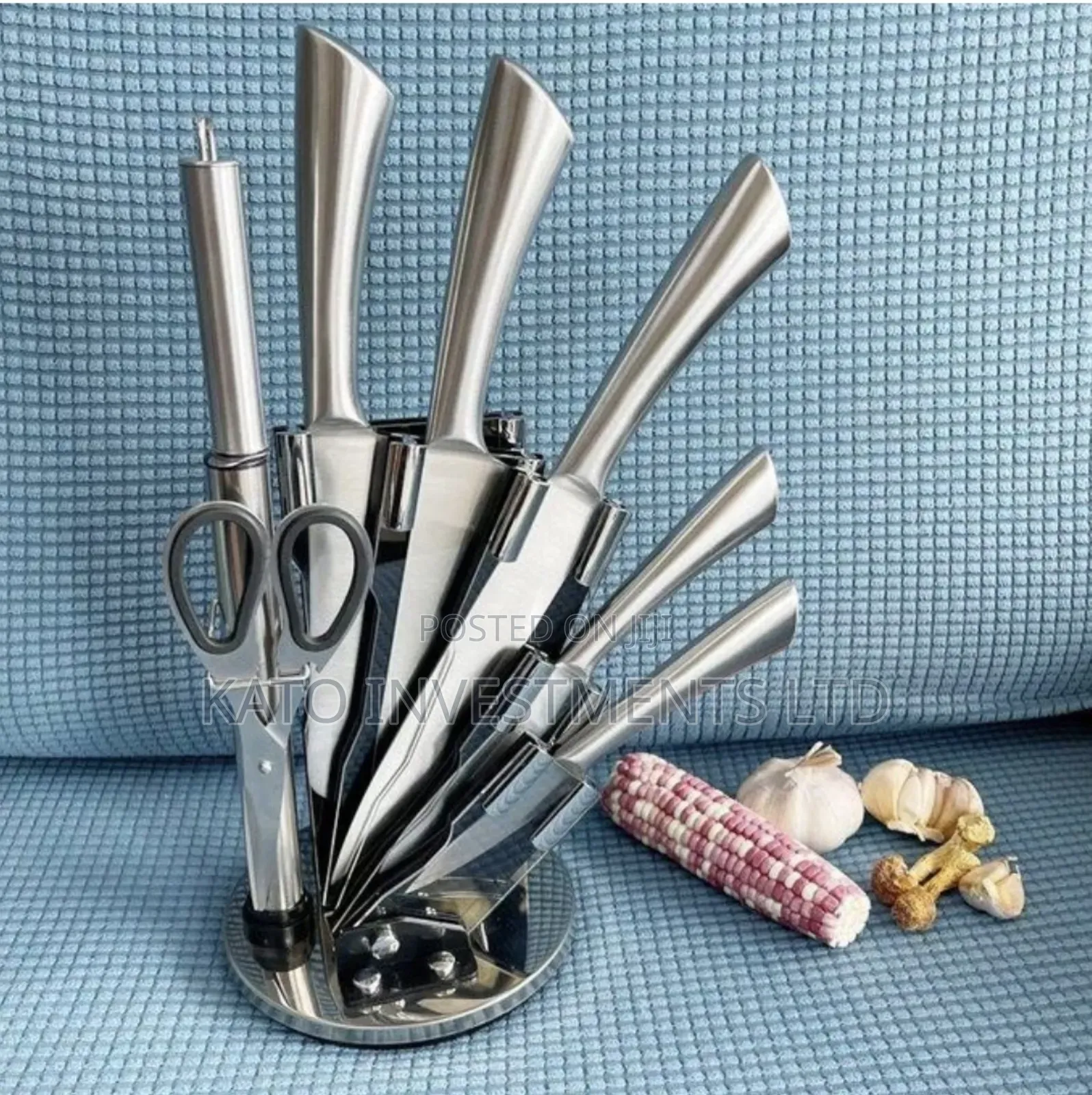 8 Pieces Kitchen Knife Set Purple