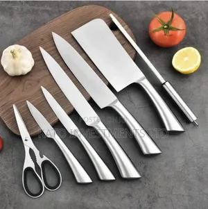 8 Pieces Kitchen Knife Set Purple