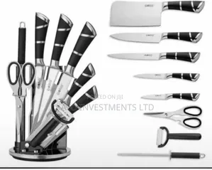 8 Pieces Kitchen Knife Set Purple