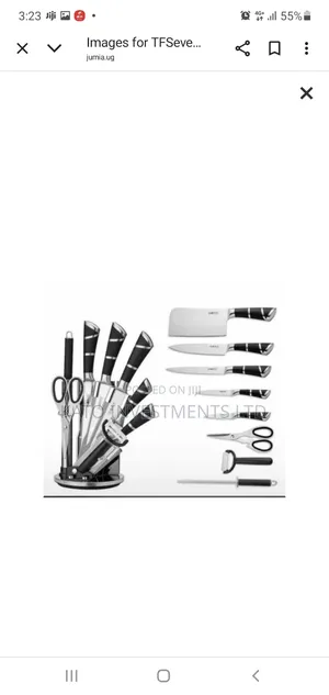 8 Pieces Kitchen Knife Set Purple