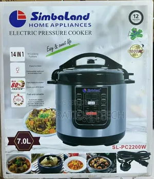 Simbaland Pressure Cooker-14 in 1- Digital Electric Cooker