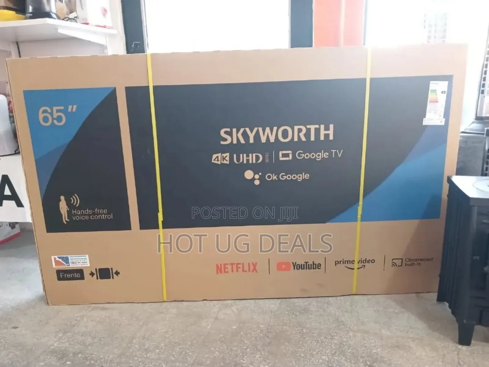 Skyworth 65-inch Smart Google Tv Uhd 4k, Bluetooth, Hdmi,Usb