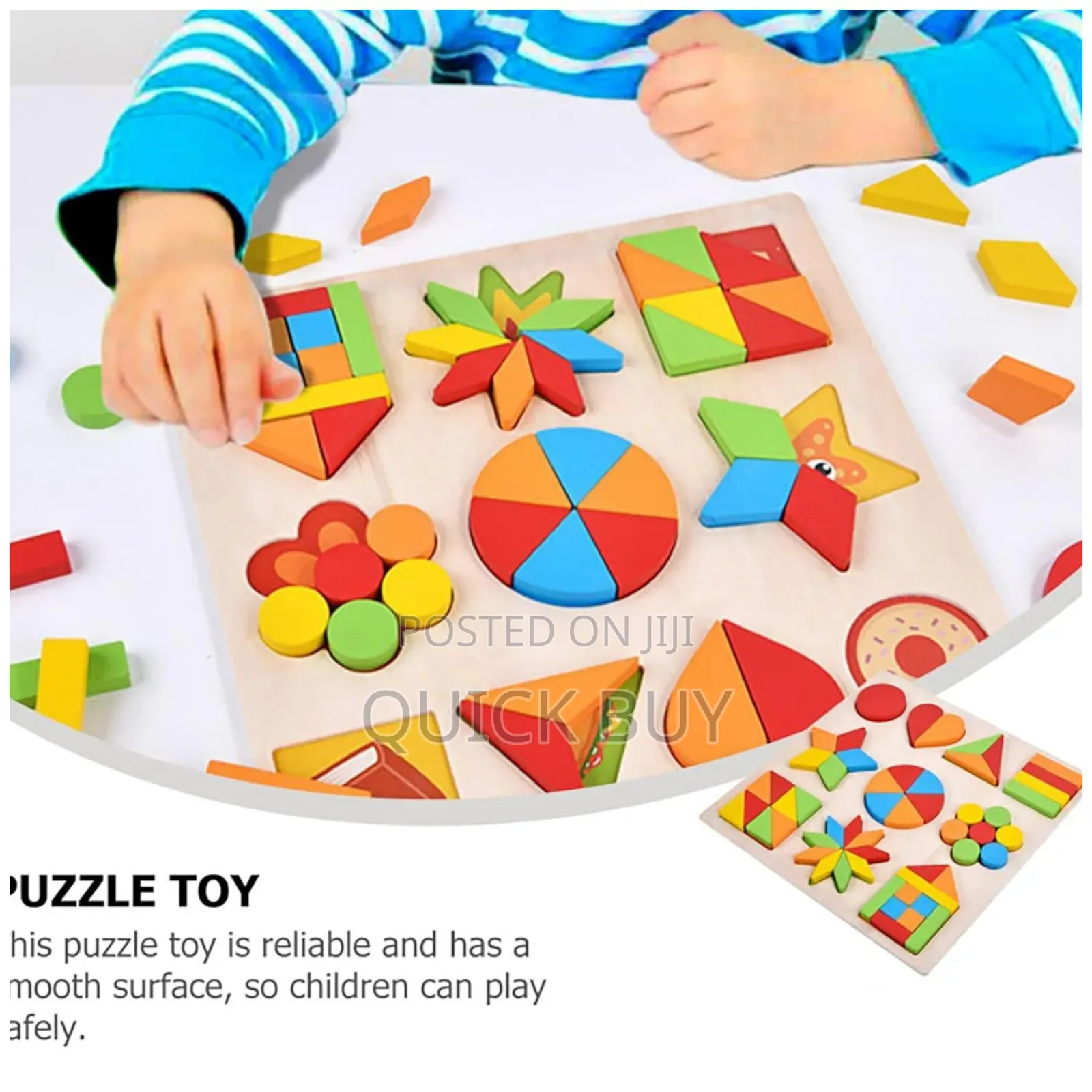 Educational Colourful Square Tangram Game Puzzle