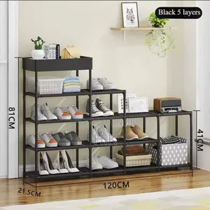 Multi-Tiered Shoe Rack