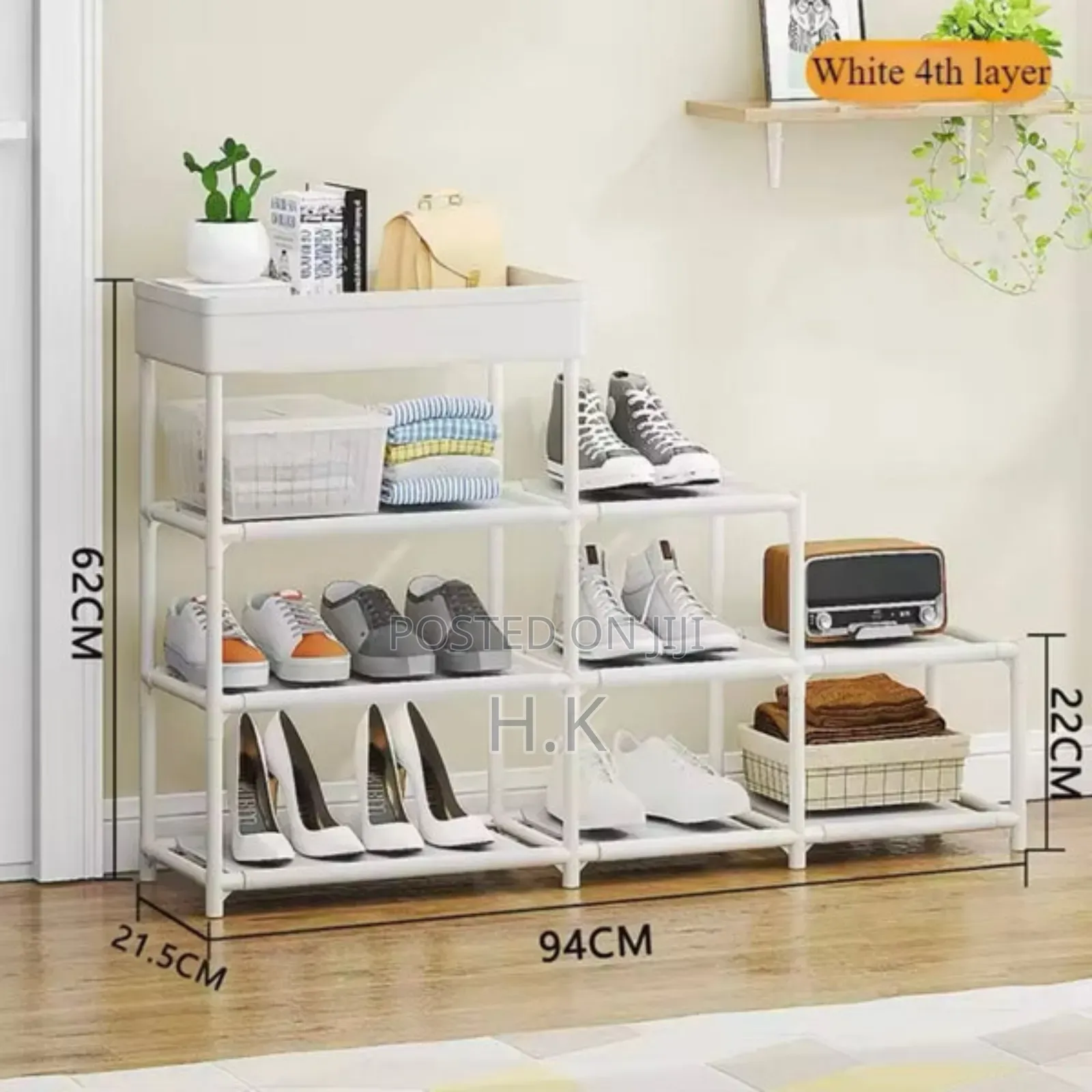 Multi-Tiered Shoe Rack